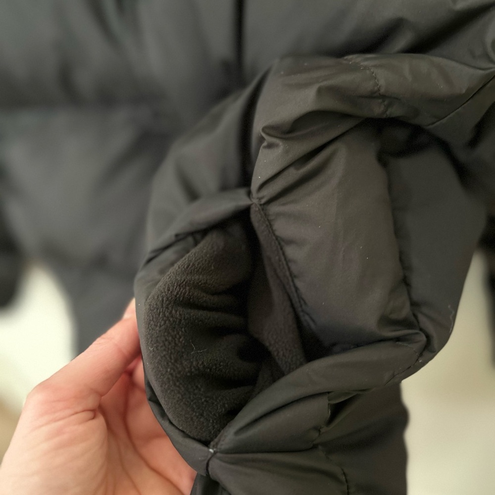 Fabletics Black Reflective Puffer Jacket Women’s … - image 3